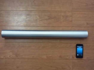 【フィルム印刷用ロールの大和工業所】アルミロール(アルマイト処理)  80φ×600  製紙用製品です！