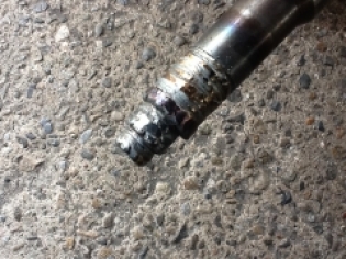 【アルミメッキロール・表面処理の大和工業所】軸摩耗部分を溶接にて復元し、旋盤にて復元します!